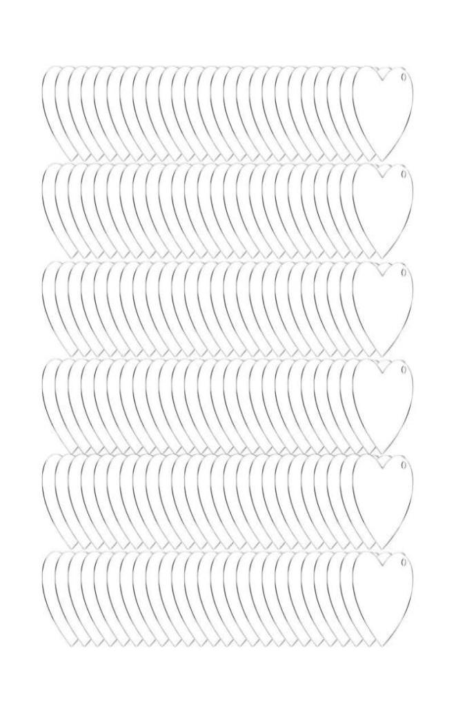 

Hooks Rails 150 Pcs Heart Shape Acrylic Keychain Blanks 2 Inch Clear Discs Ornaments Transparent For DIY Crafts6443154