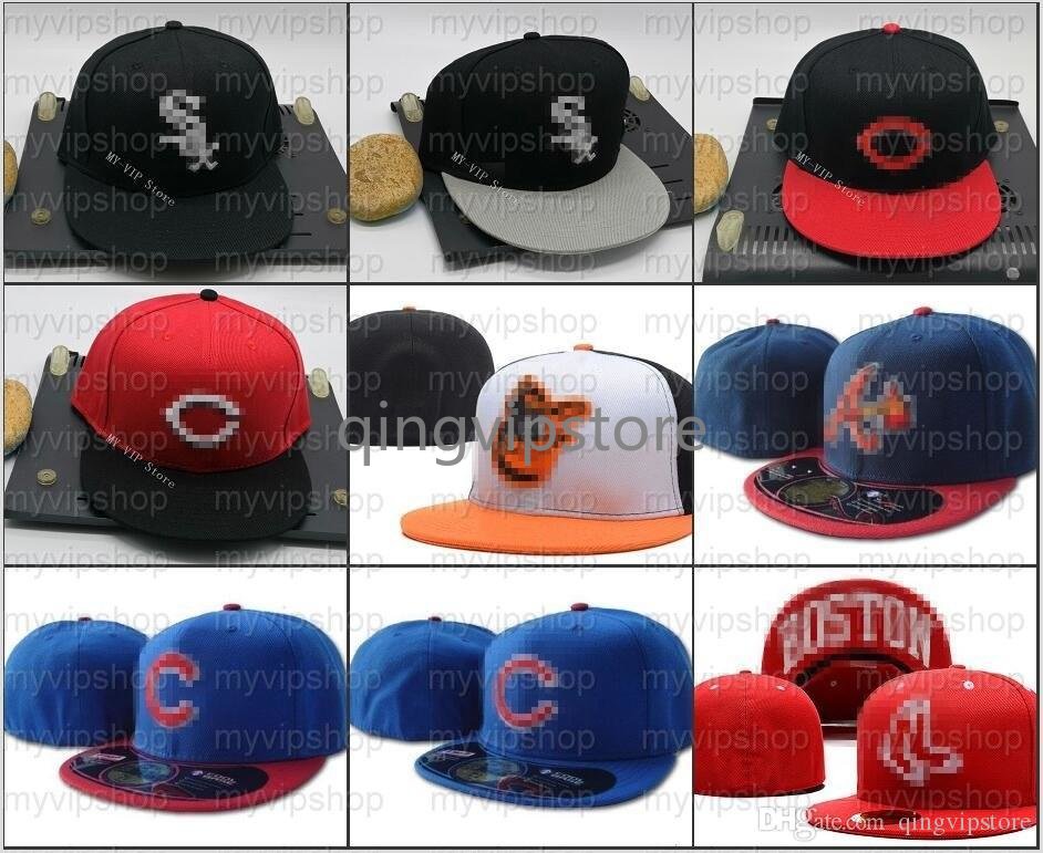

2022-23 Myvipshop All Team Baseball Fitted Letter A's Caps Wholesale Sports Flat Full Closed Hat Mix Order For Base Ball Teams Ma8-01