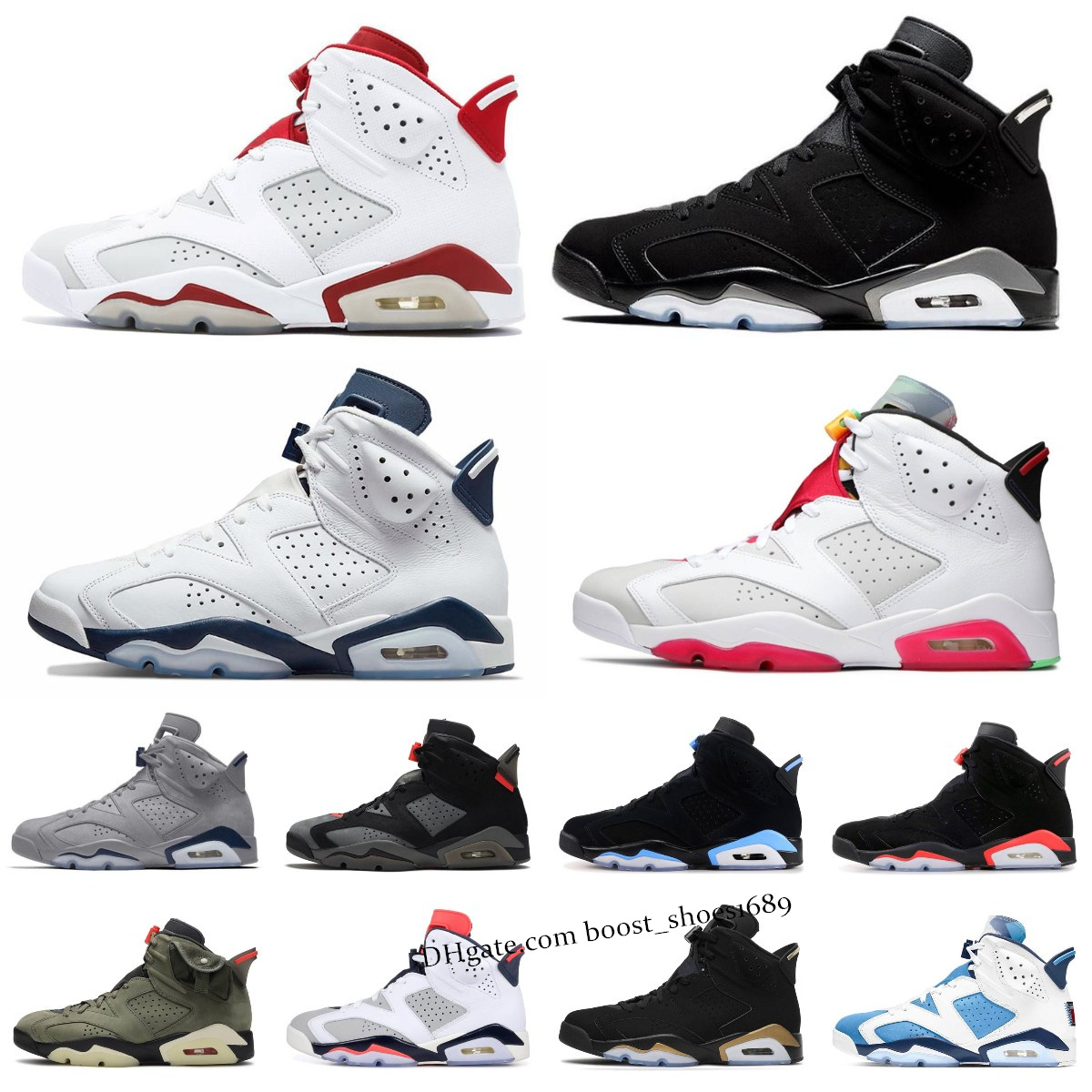 

Basketball Shoes Jumpman 6 6s Cool Grey Toro University Blue Red Oreo Georgetown Midnight Navy Cactus Jack Black Infrared UNC mens trainers sports sneakers, Bubble column