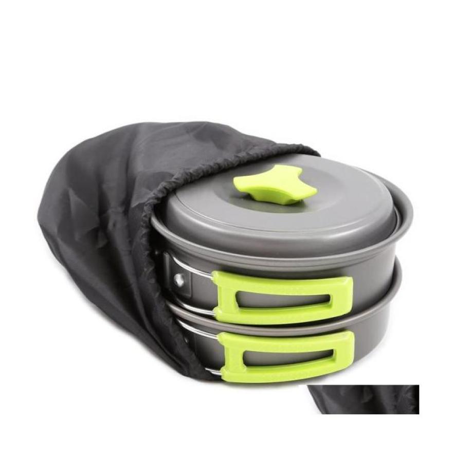 

Cookware Sets Picnic Pot Cam Pan Cookwares Utensils Outdoor Tableware Tralight Portable Hiking Backpacking Vt1635 Drop Delivery Ho5961370