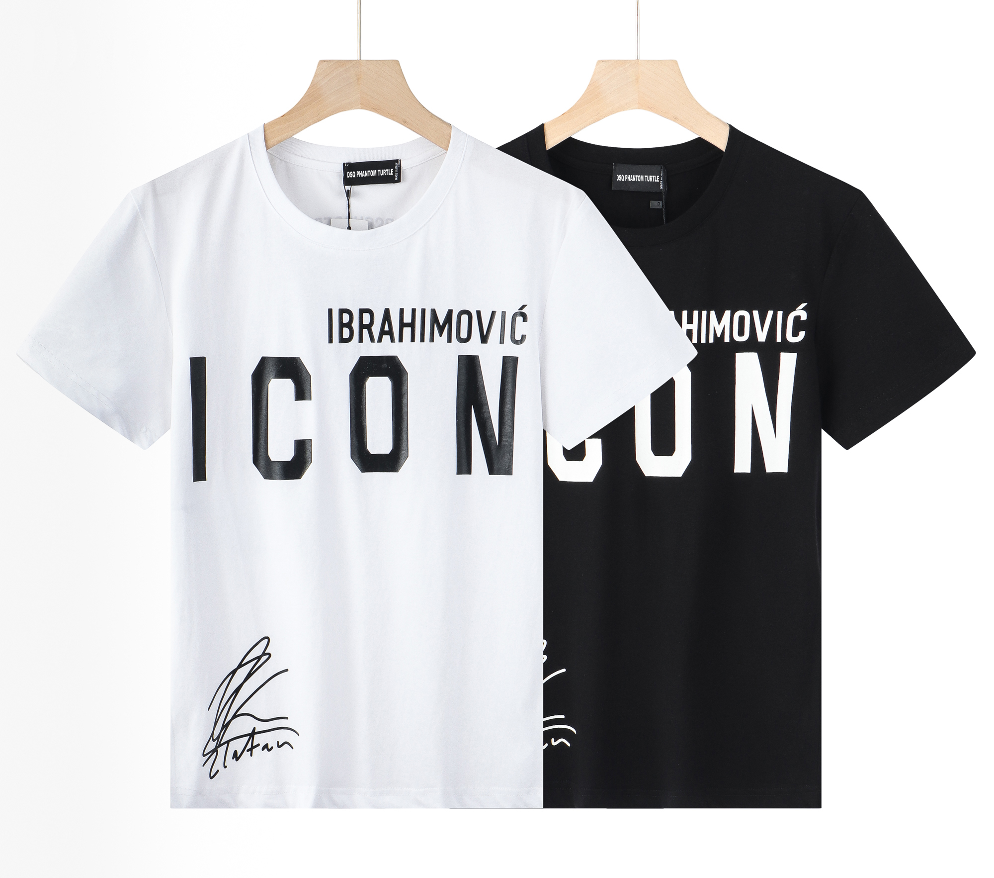 DSQ PHANTOM TURTLE Men's T-Shirts Mens Designer T Shirts Black White Back Logo Skater T-shirt Men Summer Fashion Casual Street T-shirt Tops Plu