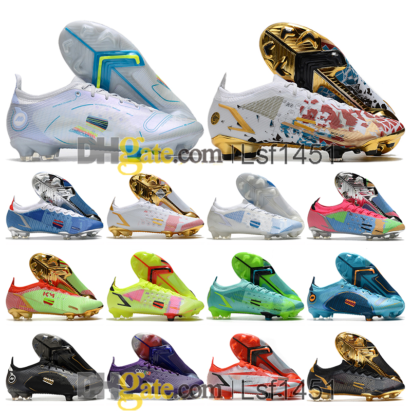 

Gift Bag Mens High Top Football Boots Cristiano Ronaldo CR7 Mercurial Vapores XIV Elite FG Cleats Neymar ACC Superfly 14 Soccer Shoes Outdoor Trainers Botas De Futbol, Color 24