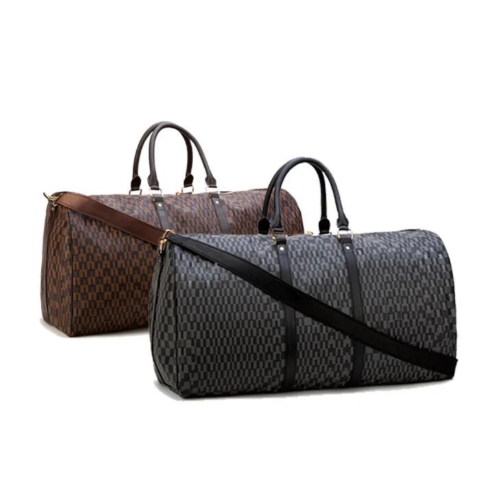 

Designers Handbag 55cm Man DUFFLE Travel shoulder Bag Mens Duffel Backpack Outdoor Sport Luggage bag Male Messenger Bags, Black flower