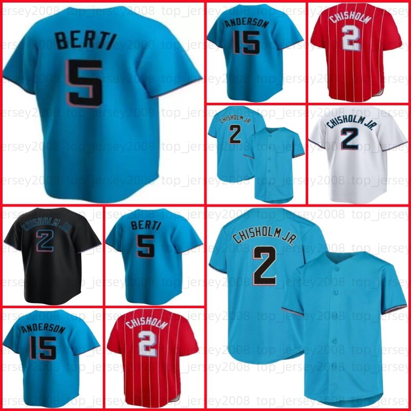 

2 Jazz Chisholm Jr. Baseball Jersey 22 Sandy Alcantara Miguel Rojas Brian Anderson Bryan Hoeing Jon Berti Sixto Sanchez Max Meyer Trevor Rogers Jerseys 19, Men jersey