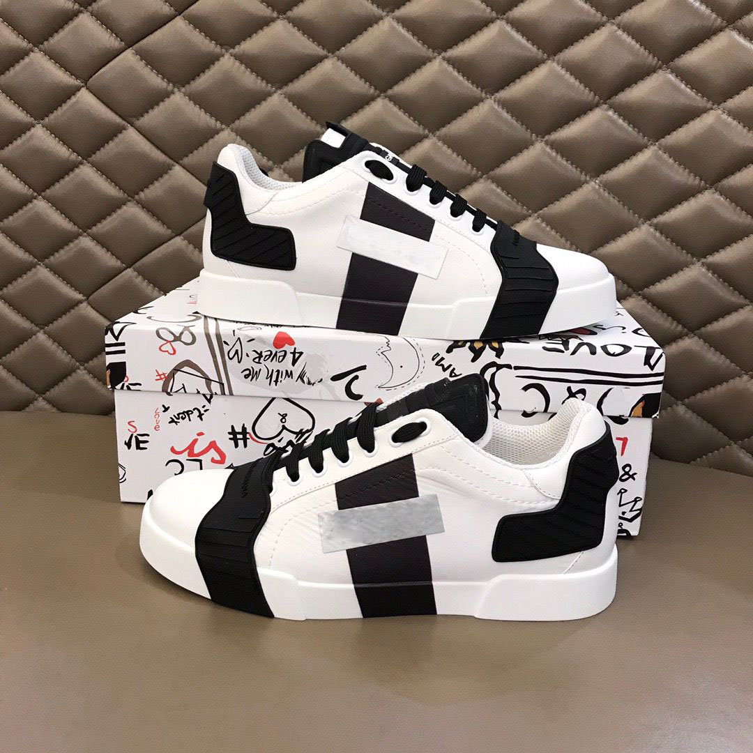 

Designer Daymaster casual shoes letter D G sneakers men's low-cut flat-bottomed sorrento printed white black leather sneakers, Grey