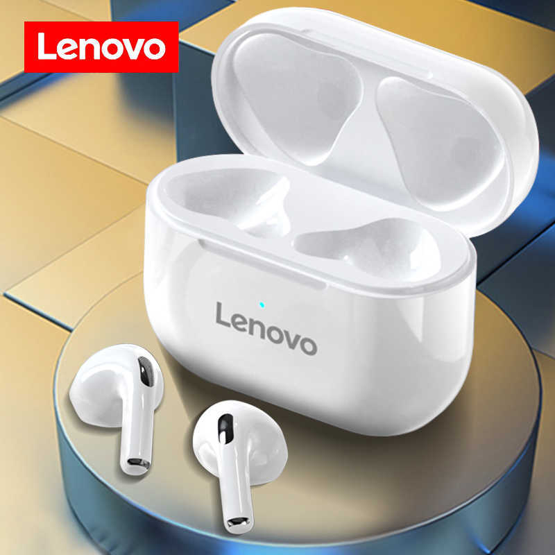 

Cell Phone Earphones Lenovo LP40 Bluetooth Wireless Headphones TWS HIFI Earbuds Headsets Stereo Hearing Aids With Mic For Sports Phones W0308, 1 pcs black