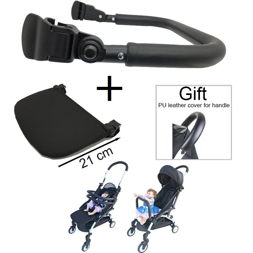 

Stroller Parts Accessories Baby Stroller Accessories Leather Armrest and Extend Leg Rest and Handle Protective Cover for Babyzen Yoyo2 Yoya YOYO 2 Stroller 230308