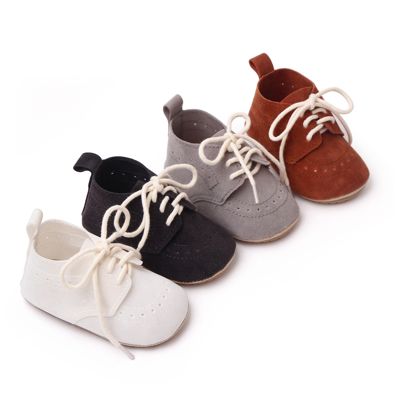 

New PU Leather Baby shoes First Walkers Crib girls boys sneakers Infant Baby moccasins Shoes 0-18 Months, White