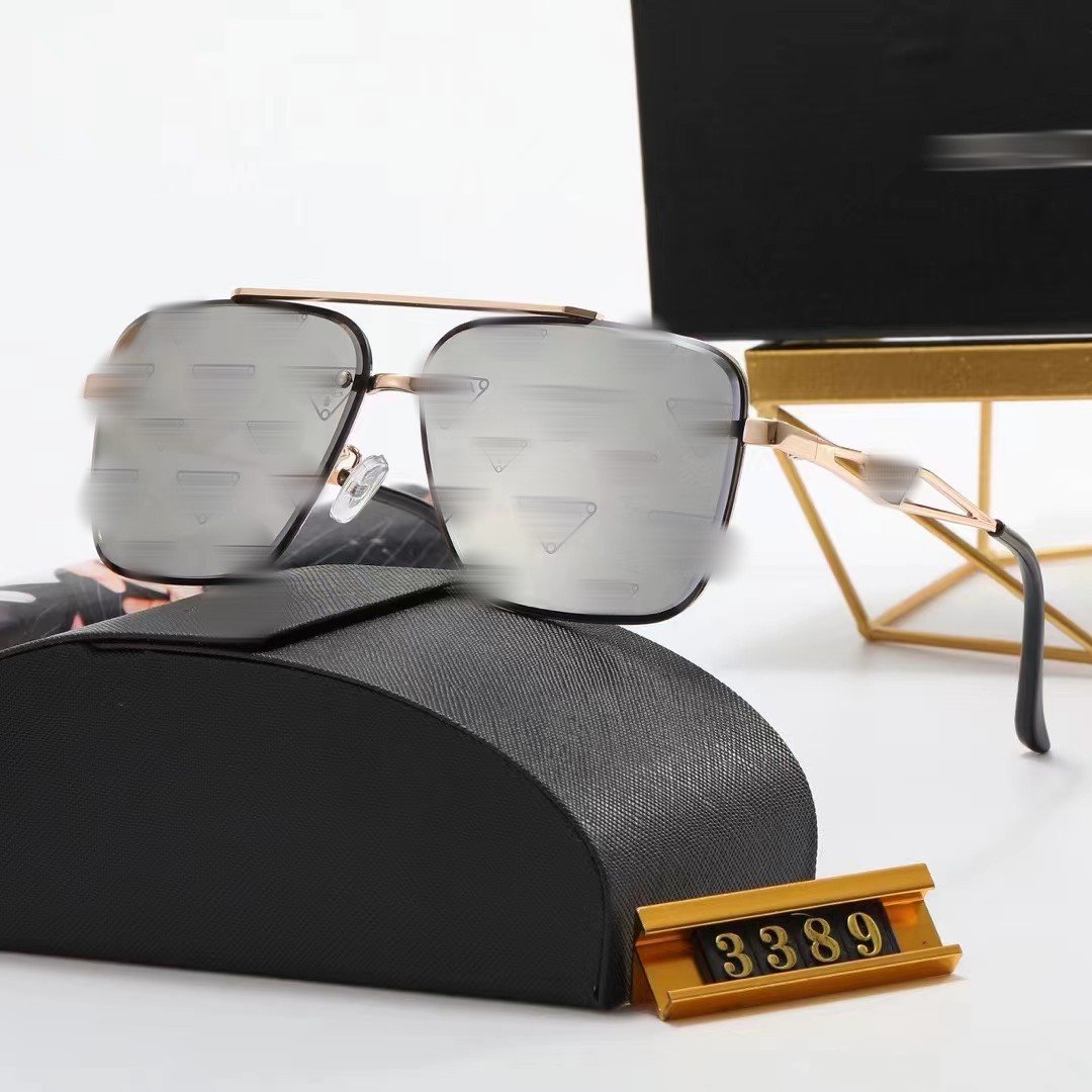 

Fashion Designer PPDDA Sunglasses Classic Eyeglasses Goggle Outdoor Beach Sun Glasses For Man Woman Optional Triangular signature 5 colors OS 3389-25