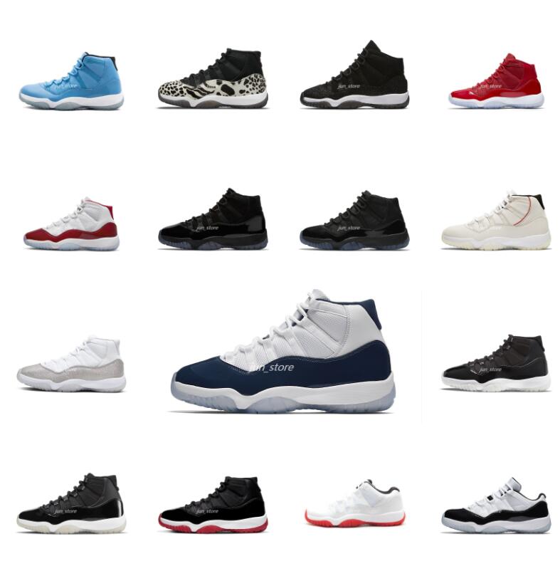 

11 Jumpman Mens Trainers 11s Outdoor Basketball Shoes Cool Grey Animal Instinct High White Bred Concord Space Jam Off Cherry UNC Designer Womens Sneakers