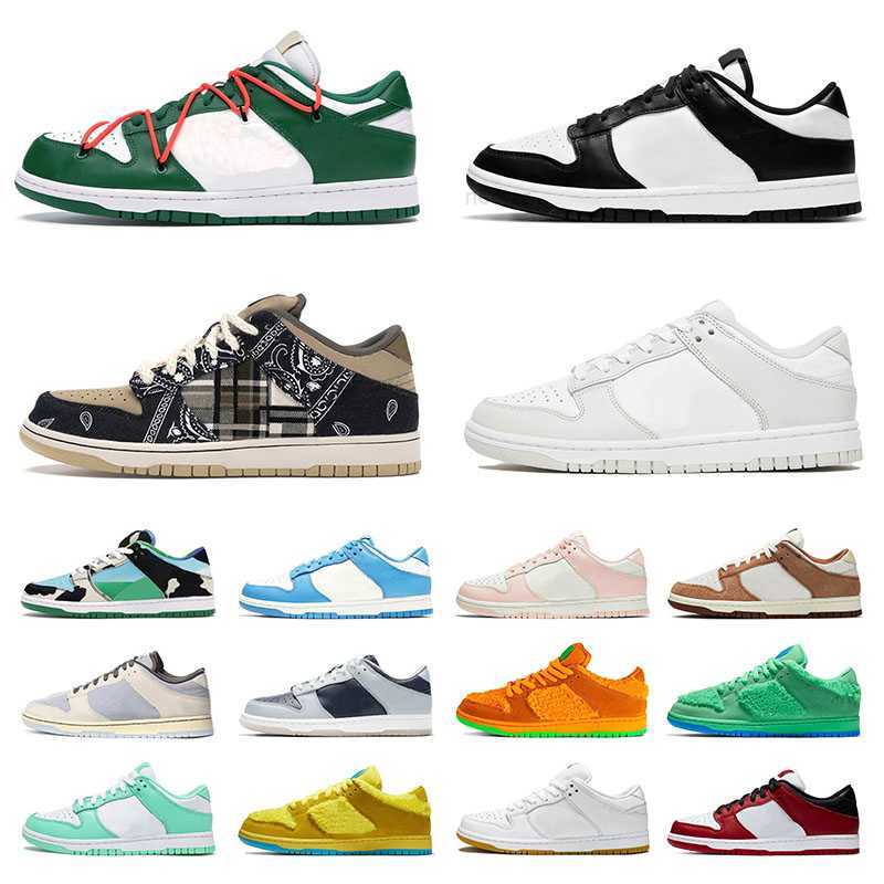 

OG 5A Top quality Men Women Outdoor Running Casual White shoes Trainers Sports Sneakers Court Purple Chunky Green Glow Low Valentine Day LOW, D14 36-45 green bears