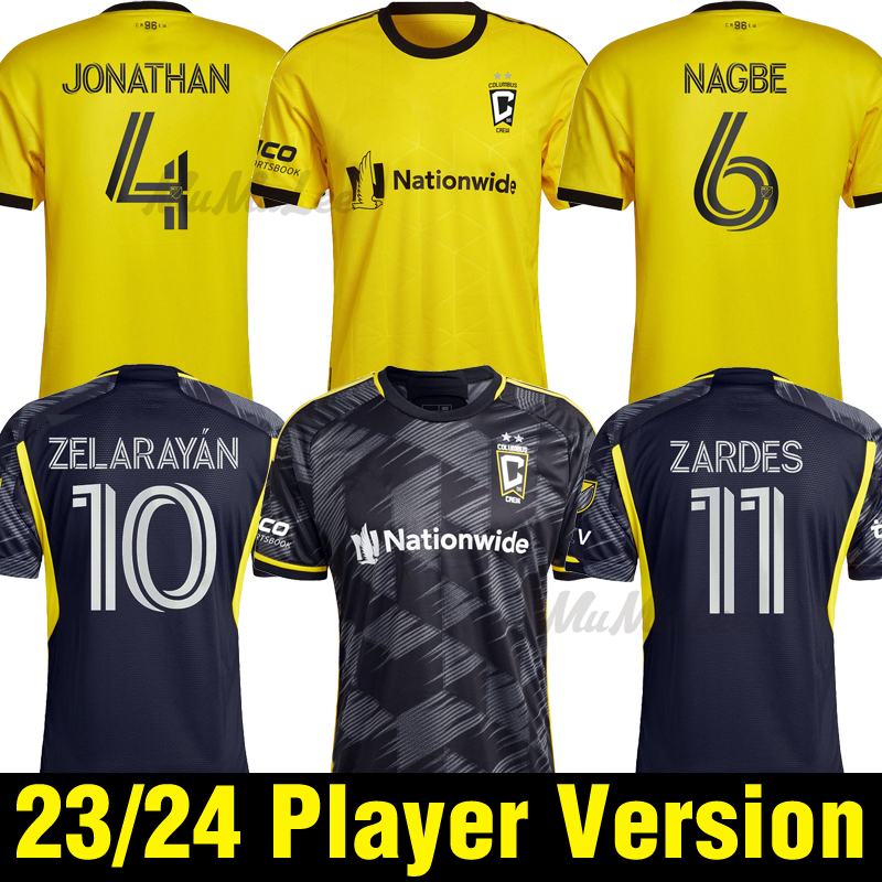 

Player version 2023 2024 Columbus Soccer Jerseys 22 23 Pedro MENSAH Zelarayan ZARDES R.WILLIAMS Santos Black football shirt