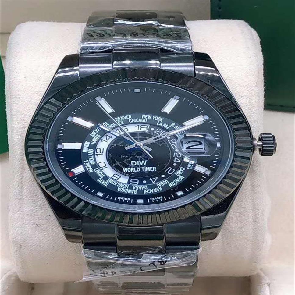 

42mm fully automatic mechanical watch sapphire mirror can be independently adjusted inner ring stainless steel leisure watch259J, Box