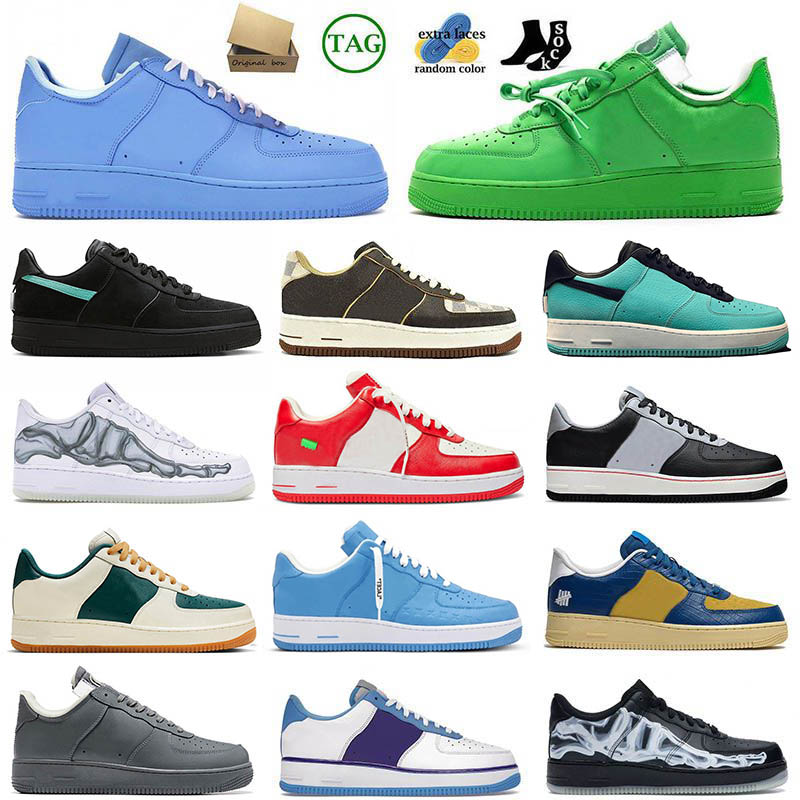 

With Box Women Mens Designer Shoes AirForces 1 Nail Art Comet Red Travis Scotts Printing Brown AF1s Offs White Black Skeleton Orange Tiffany, # 1