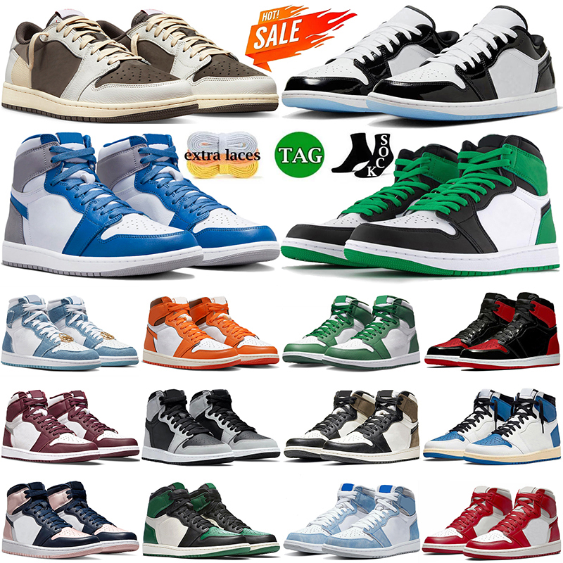 

Air Jordens 1 High OG 1s Basketball Shoes Mens Womens Jumpman J 1 Retro Lucky Green Starfish Chicago Lost and Found Diamond Mid Laney Blue Dark Mocha Designer Sneakers, A16 rebellionaire 36-47