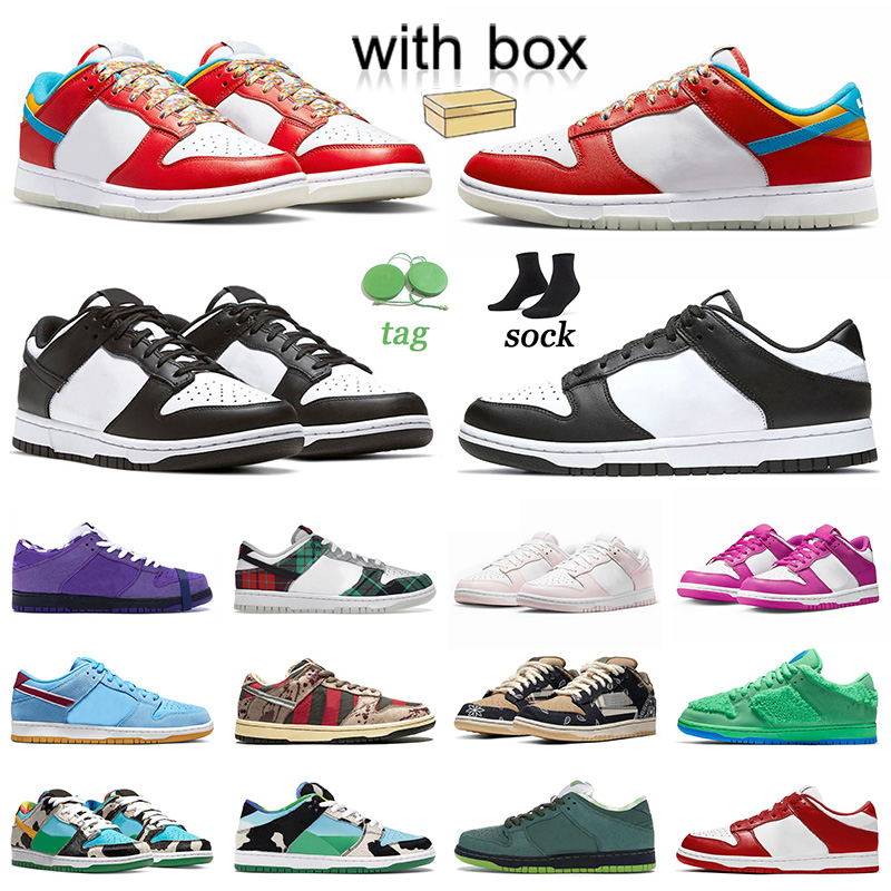 

Designer basketball shoes sneakers men women running shoes midnight navy freddy krueger tartan plaid pink paisley James x Fruity Pebbles Panda Chunky Dunky, C64 36-45 james x fruity pebbles