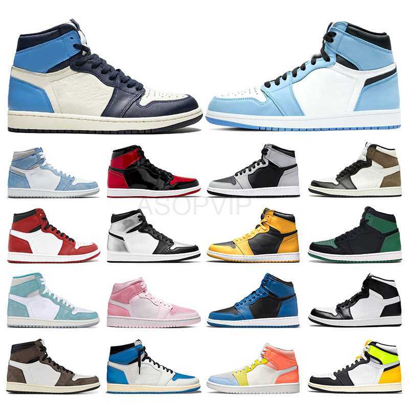 

Designer Shoesmens Sneakers Basketball Running Shoes 1s Jumpman 1 University Blue Hyper Royal Dark Mocha Obsidian Twist Pine Green 2.0 Women Sports Sandals, 13
