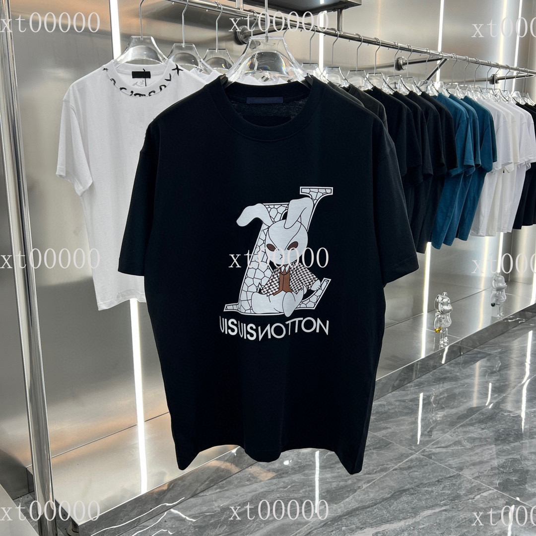 

23SS Designer Letter Printed T Shirts Tee Sweatshirt Fashion High Street Short Sleeves Summer Casual T-Shirt Breathable Men Women Crew Neck Tees Dresses for Wome t576, White