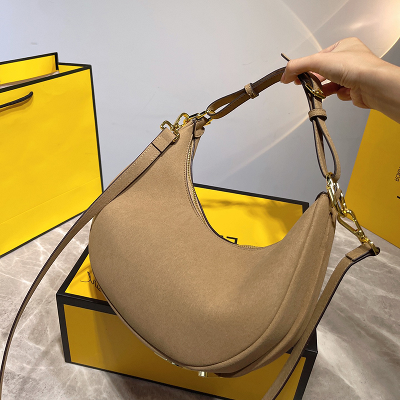 

Luxury Designer Womens Graphy Handbags Leather Chain Shoulder Bag Bottom Letter F Handbag Vibe Ava Fashion Ins Tote Crossbody Bags 2303083BF, F#brown