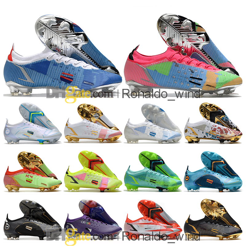 

Gift Bag Mens Football Boots Cristiano Ronaldo CR7 Mercurial Vapores XIV Elite FG Cleats Neymar Mbappe Superfly 14 Zoom Soccer Shoes Outdoor Trainer Botas De Futbol, Color 14