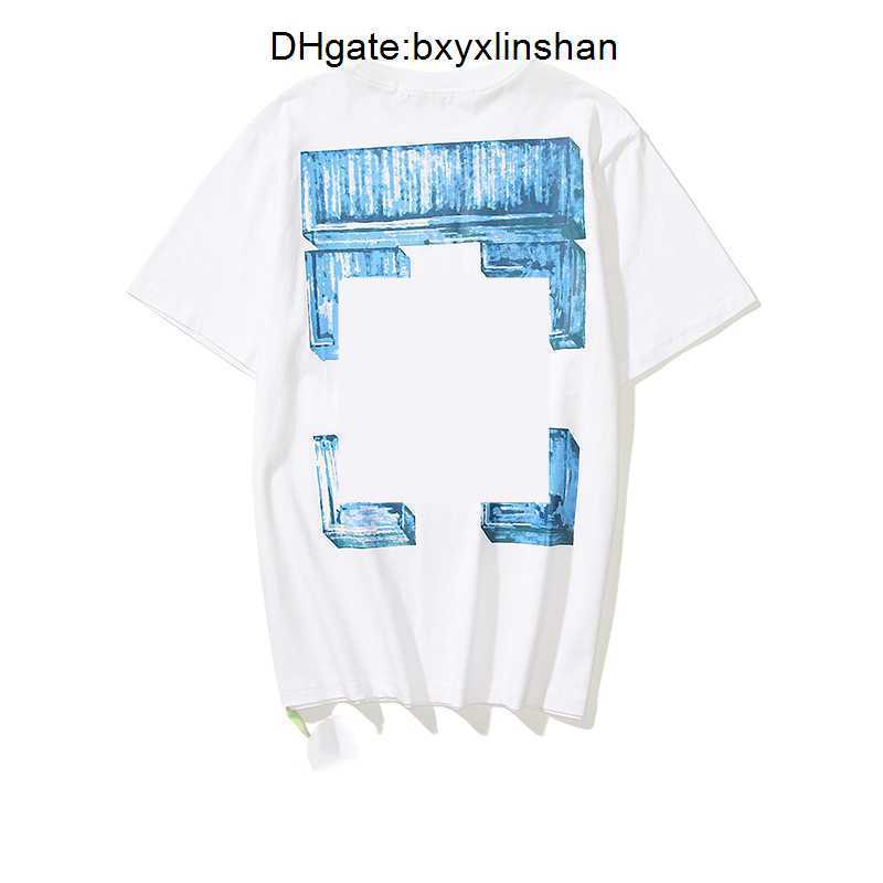 

Off Men's T-shirts Offs White Irregular Arrow Summer Finger Loose Casual Short Sleeve T-shirt for Men and Women Printed Letter x on the Back N1CR P1ZI, Beige