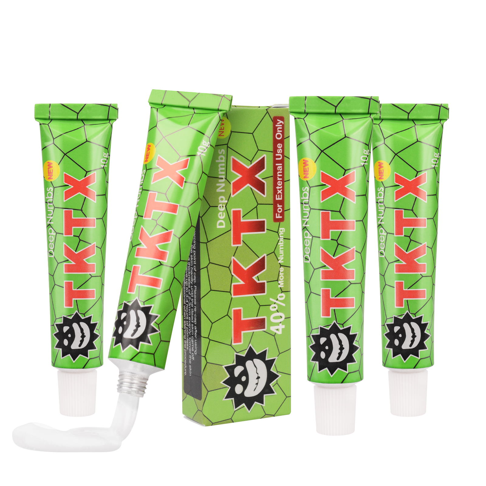 

Beauty Items 10g 5pcs 40% lidocaines Cream Skin Numbing Topical Anesthetics for Tattoo Green