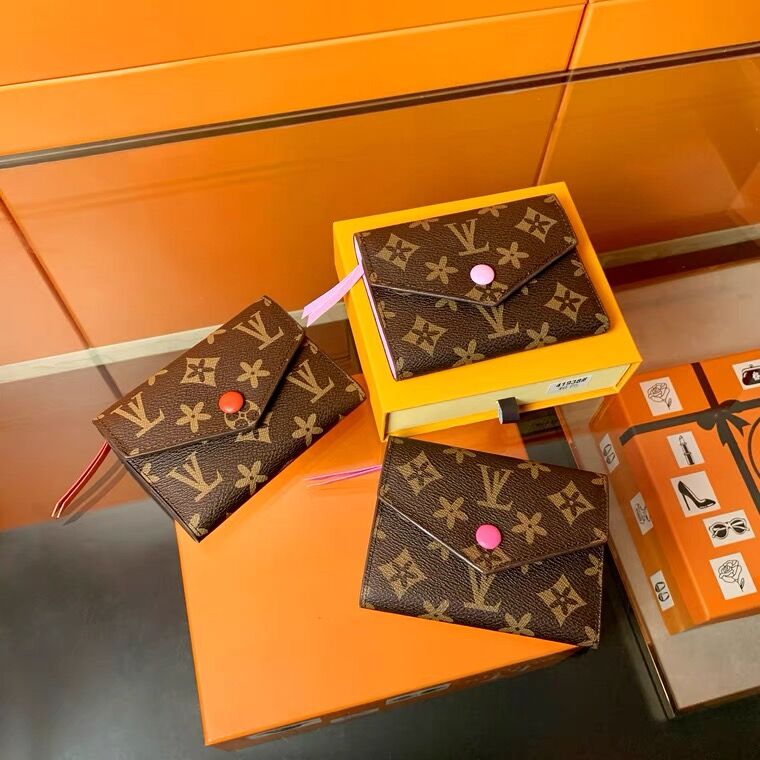 

Designer M41939 ROSALIE COIN PURSE Mini Pochette Designer Luxury Womens Compact Wallet Key Coin Card Holder Case Accessoires Emilie Sarah Victorine Wallet, Pink