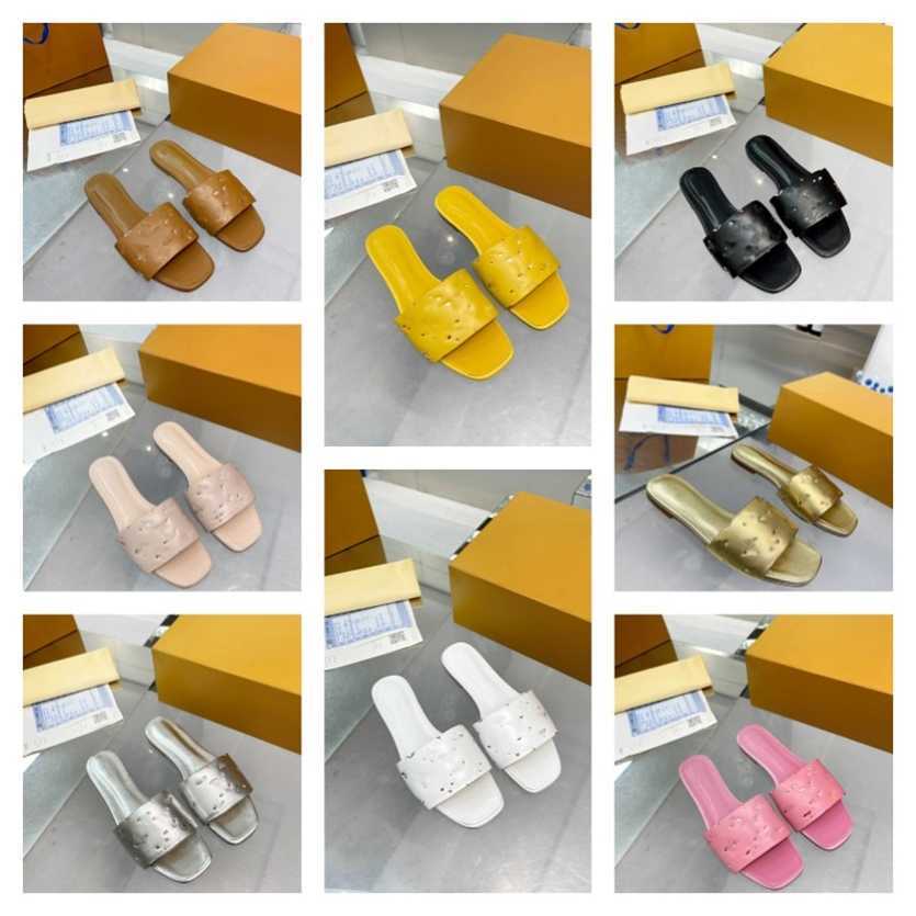 

2023 Monograms Designer Slippers REVIVAL MULE women girls flat casual Shoes Womens leather pool Slides Sandals Summer beach Flip Flops plus size 35-43, Lvp12302152