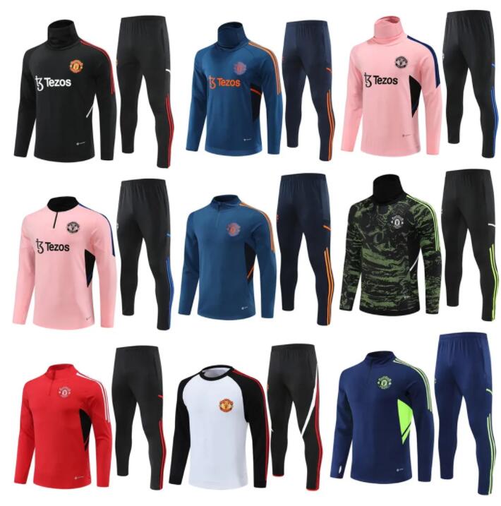 

2022 2023 Men kids soccer football tracksuit sets 22 23 Half pulled Long Sleeve football training suit foot chandal futbol survetement TRAINING suit jacket