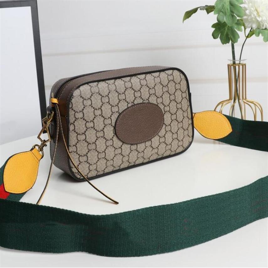 

2021 Crossbody Bag Canvas Handbag Purse Fashion Letter Camera Bags Genuine Leather Patchwork Striped Shoulder Strap Zipped Clutch 304W, Grey
