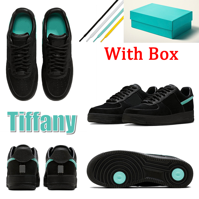 

Tiffany and Co Designer Running Shoes With Box Airforce 1 x Tiffanys Mens Women Trainers af1 Low Cut 07 Multi Color DZ1382-001 Outdoor Sneakers Jogging, #1 tiffany