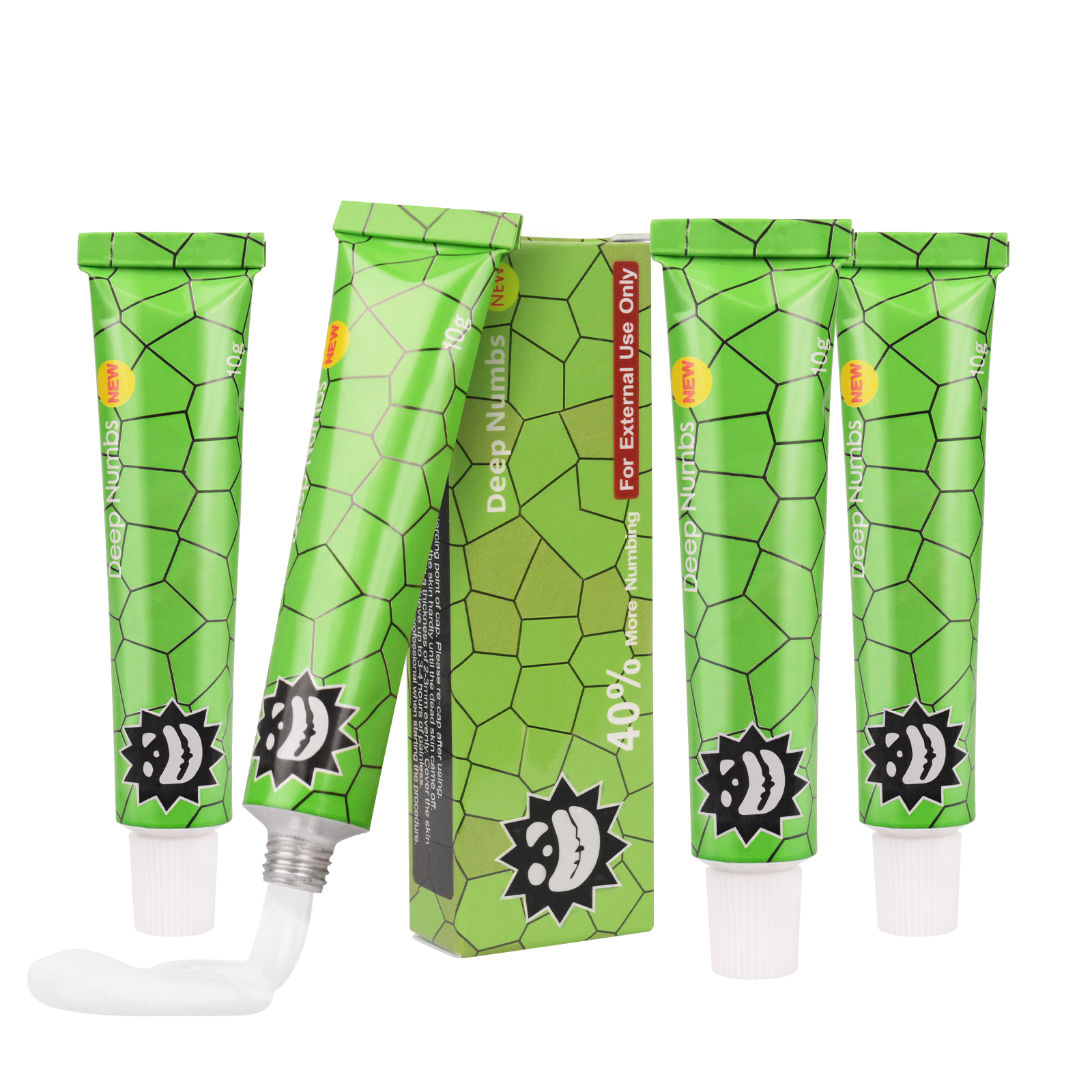 

Beauty Items 5 pcs Strong Numbs 10g Topical Anesthetics Cream 40% Lido cream external use