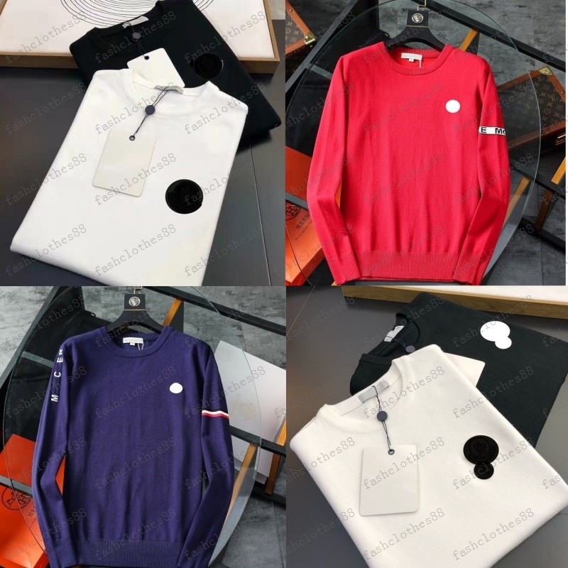 

Men's Designer Sweater Sweater with embroidered badge logo on chest Men's Spring Knitted Sweater Women's Sweater Sweatshirt, Color10