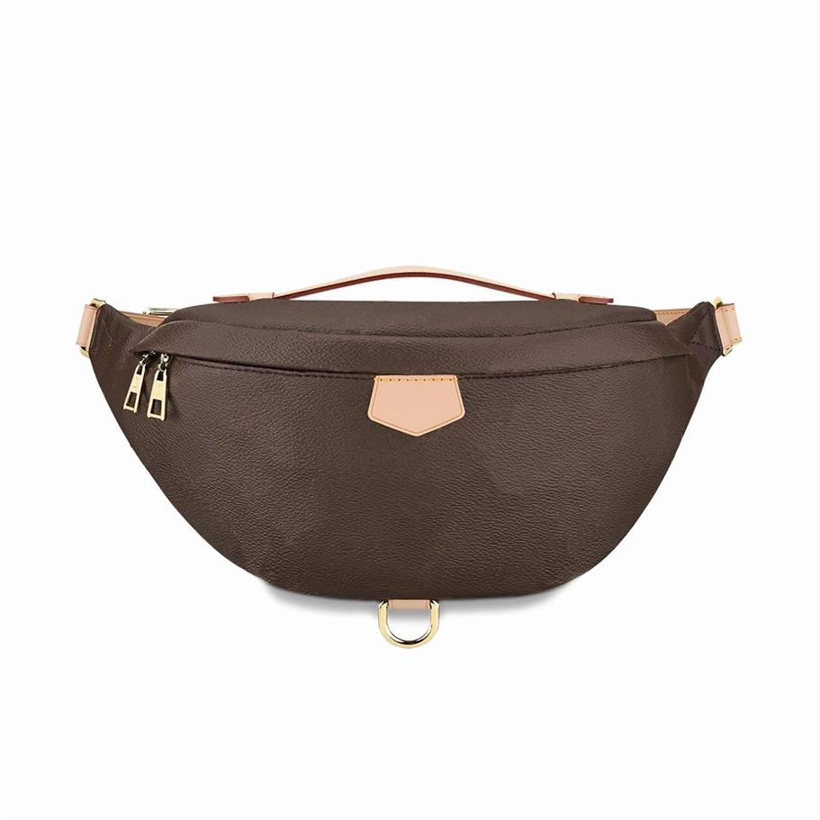 

Fashion classic men's and women's waist bag men's and women's general chest bag shopping travel crossbody bag 2240, Brown