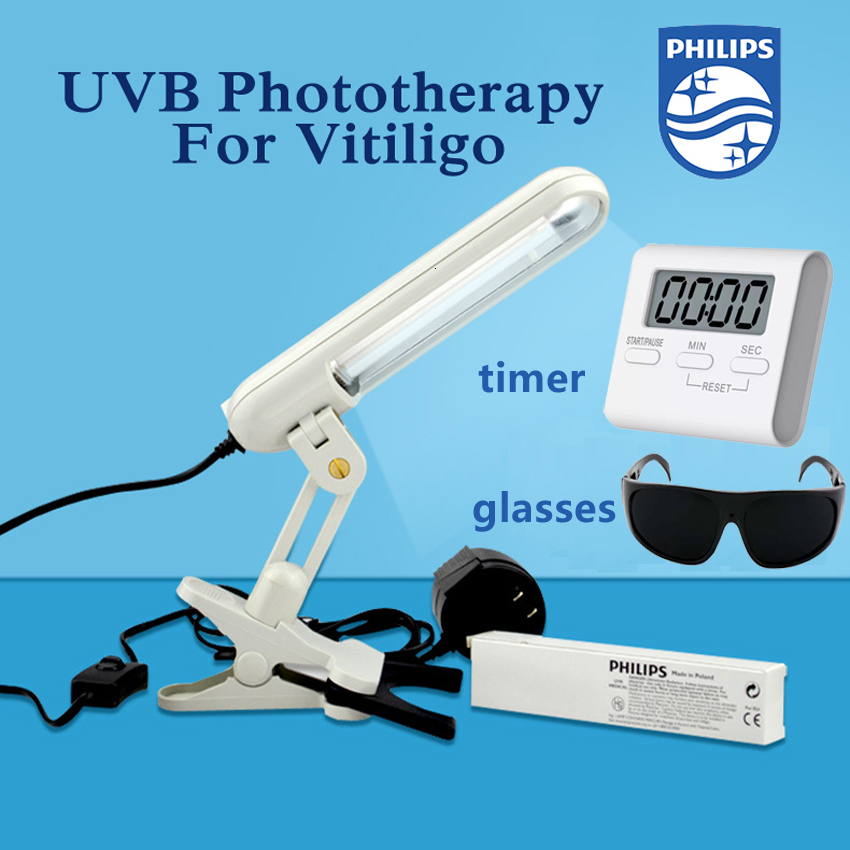 

Face Care Devices UVB Potherapy N 311nm UV Lamp Uvb Light Therapy Psoriasis For Vitiligo 230307