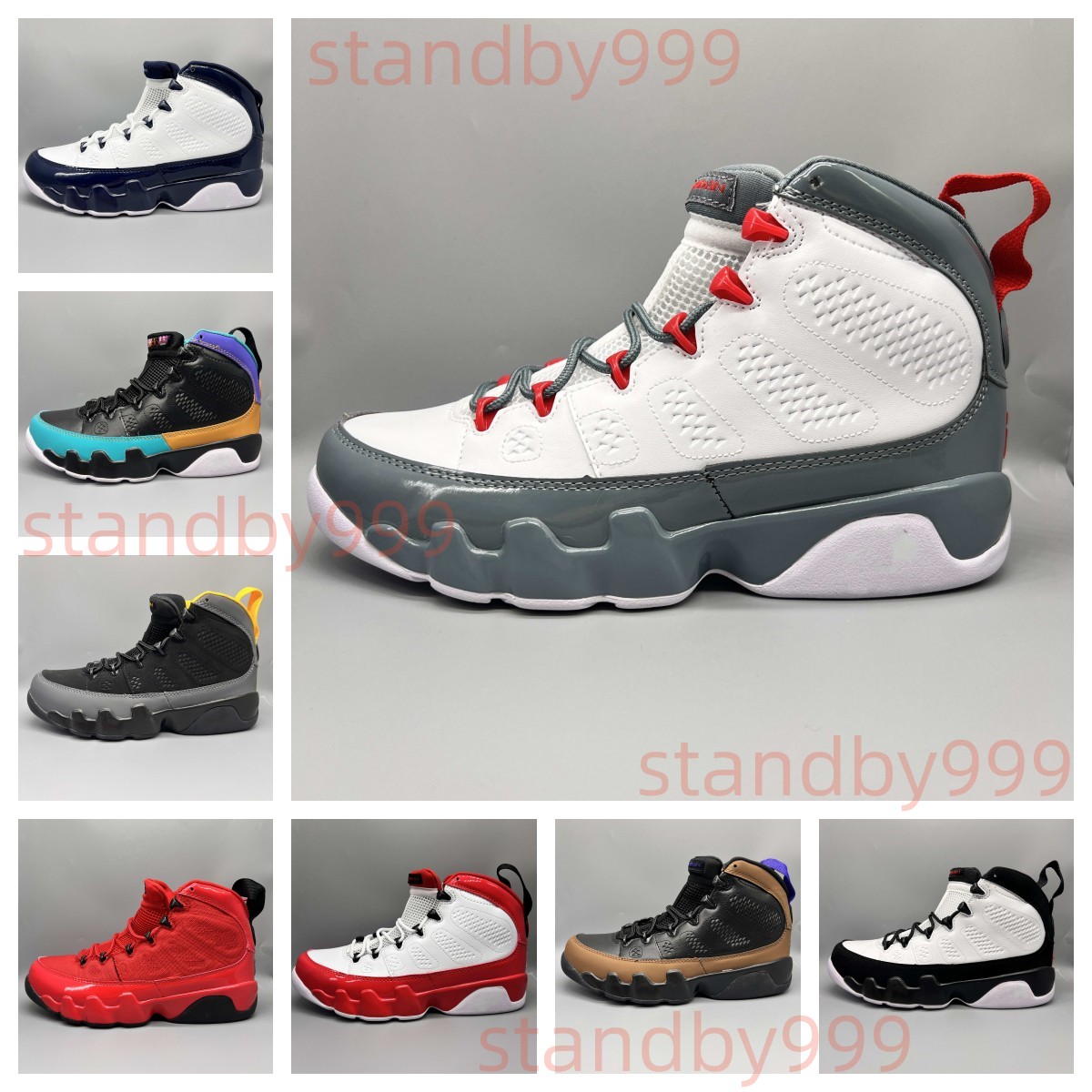 

Fire Red 9 Basketball Shoes 9s Dream It Cool Grey Chile Red Racer Blue Anthracite Change The World Statue UNC Mens Sports Sneakers Jumpman IX Trainers, 11