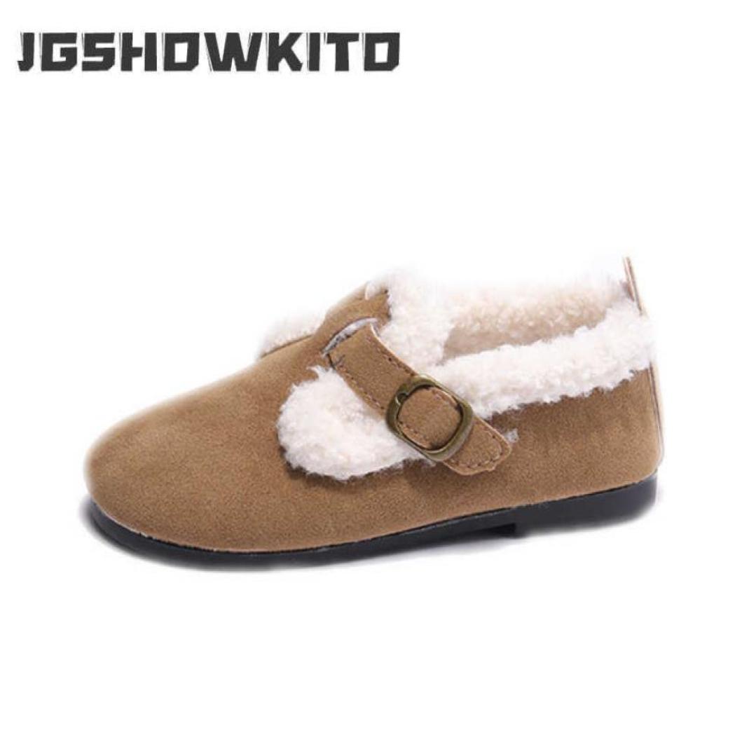 

Flat shoes Korean Style Children039s Cotton Shoes 2022 Girls Winter New Retro Sweet Princess Soft Children039s Casual Solid 3791774, Black