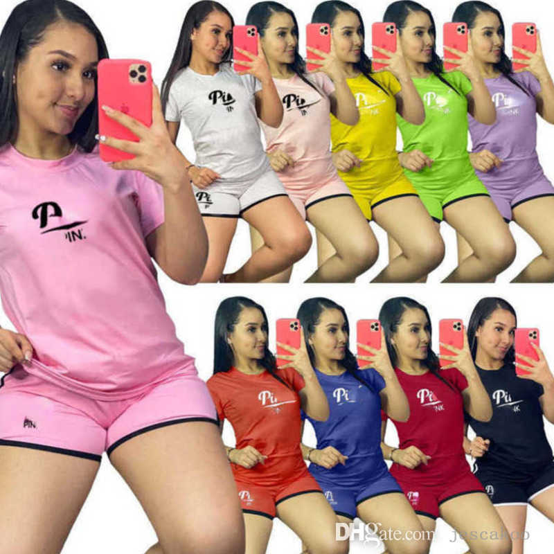 

Designers 2XL Women Tracksuits Two Piece Pants Jogger Sets Sexy Letter Printed Short Sleeve T-shirt Shorts Suits Sportwear, Purple