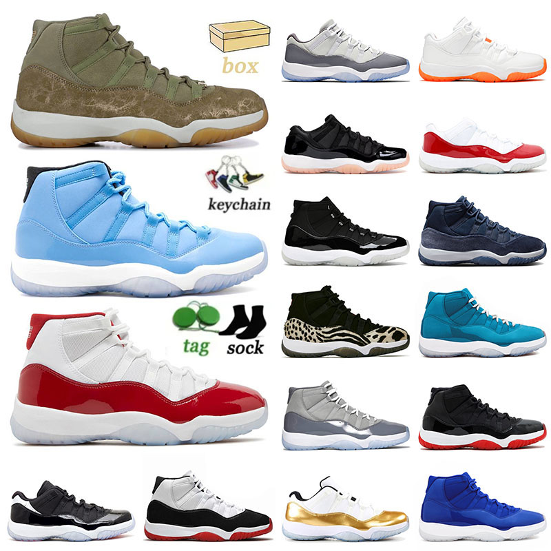 

Top Jumpman Cherry 11 11s Mens Basketball Shoes XI Bred Concord Midnight Navy Citrus Win Like Unc White Breed Cool Grey Women With Box Trainers Sneakers, C5 cement grey 40-47