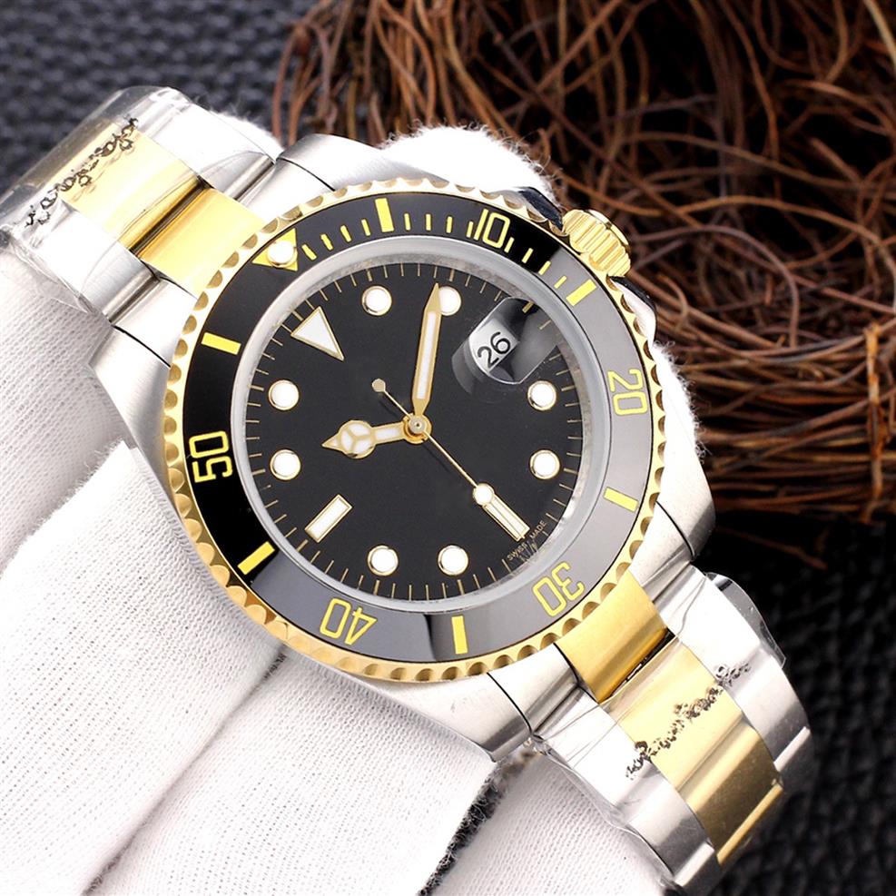 

submarine quality watch Mens Watches mechanical 2813 40mm Between gold Stainless steel strap Sapphire mirror waterproof 50off190Z, Box