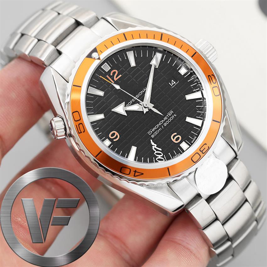 

VFactory Sapphire Mens Watch 43mm 2813 SS New Automatic Movement Fashion Watches Men Mechanical 007 Wristwatches254A, Original box