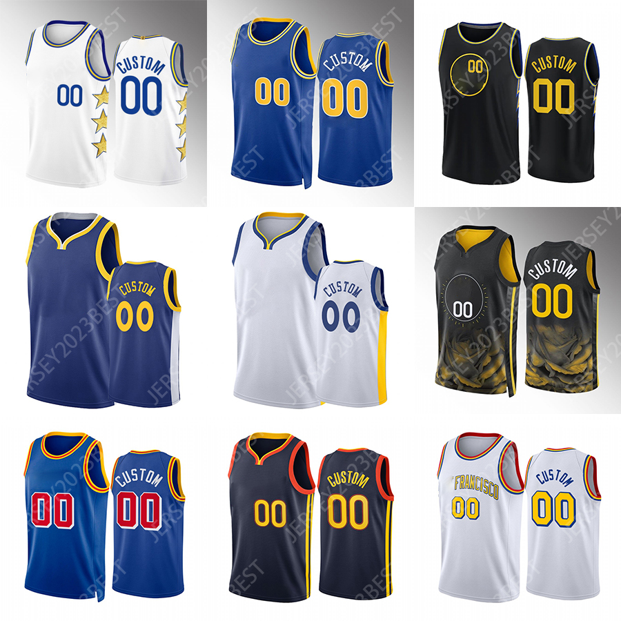 

Custom 30 Curry Wiggins Poole Basketball Jerseys Stephen Klay Thompson Draymond Green Shirt Edition Black Blue Jersey Men Women Youth 2022 2023 City, Red