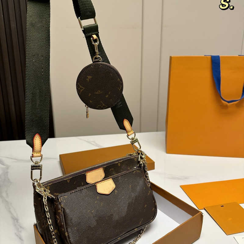 

Luxury Designer Bags Handbags 3-in-1 Crossbody Bag Tote Brand New Fashion Texture Leather Chain Multifunctional Portable Capacity Totebag Factory Direct Sales, # 1