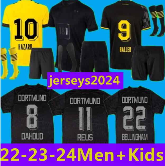 

22-23 Westfalen Dortmund soccer jerseys All-Black Special blackout 110Th Borussia 2022 2023 home Football shirt REUS BELLINGHAM HUMMELS REYNA BRANDT men kids kit cc, 22 23 away aldult player version