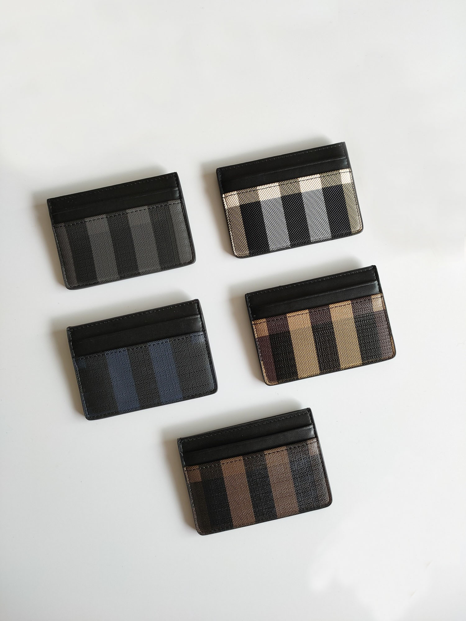 

wholesale fashion women card holders grid men credit card holder mini wallet coin purse, Black 8054