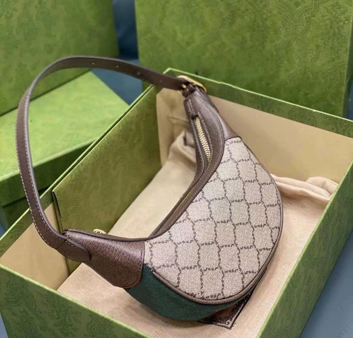 

5A Top pea underarm bag luxury women shoulder bags designer two letter Vintage handbag fashion lady travel cross body Wallet, Customize