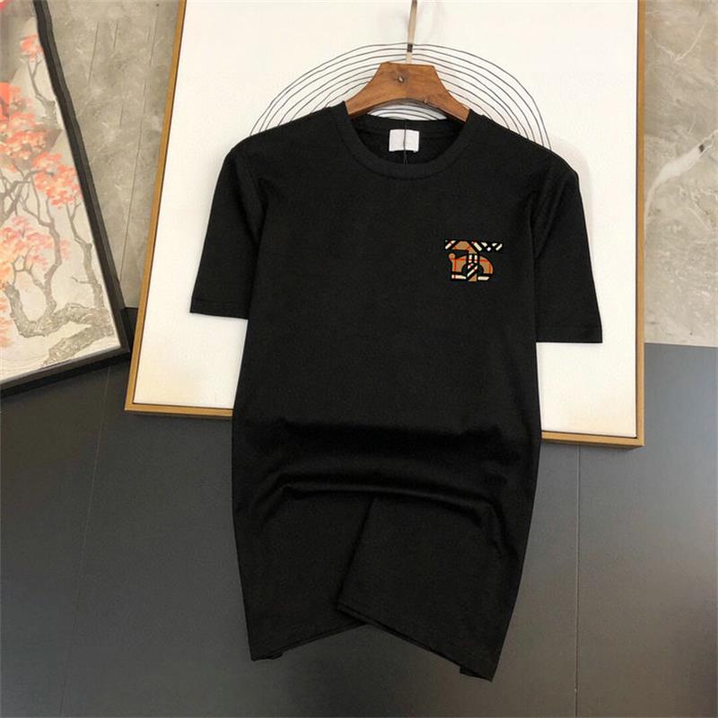 

2023 early spring summer high-quality Europe and the United States tide brand hundred matching letters simple handsome youth short sleeve t-shirt men and women, White