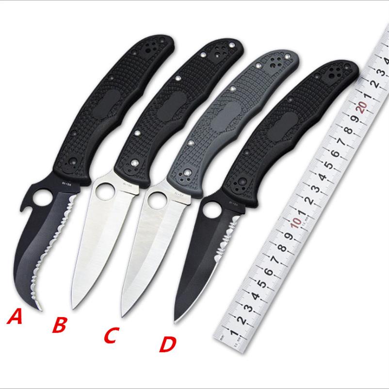 

High quality outdoor survival folding knife C12 C10 nylon fiber handle outdoor multifunctional collection knife2209