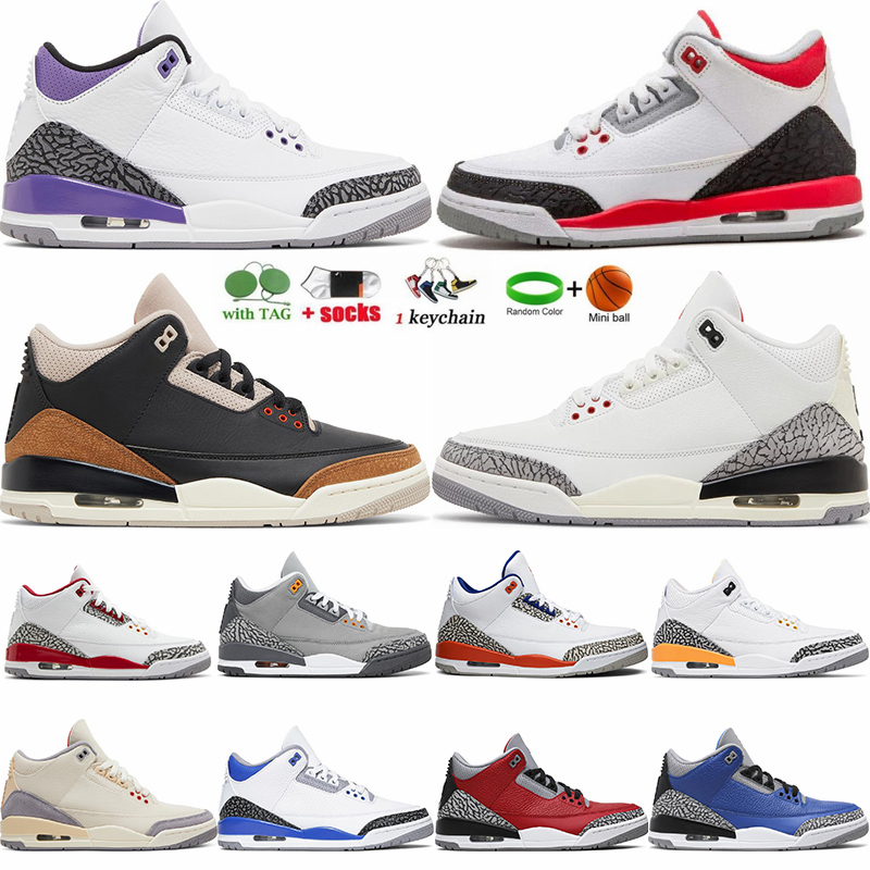 

High og 3 Basketball Shoes For Men 3s Cardinal Red Pine Green UNC Racer Blue Cool Grey White Cement Reimagined Court Purple Dark Iris Man Sneakers Dhgate Trainers, 10