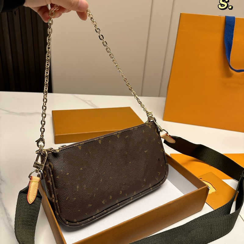 

Luxury Designer Bags Handbags 3-in-1 Crossbody Bag Tote Brand New Fashion Texture Leather Chain Multifunctional Portable Capacity Totebag Factory Direct Sales, # 1